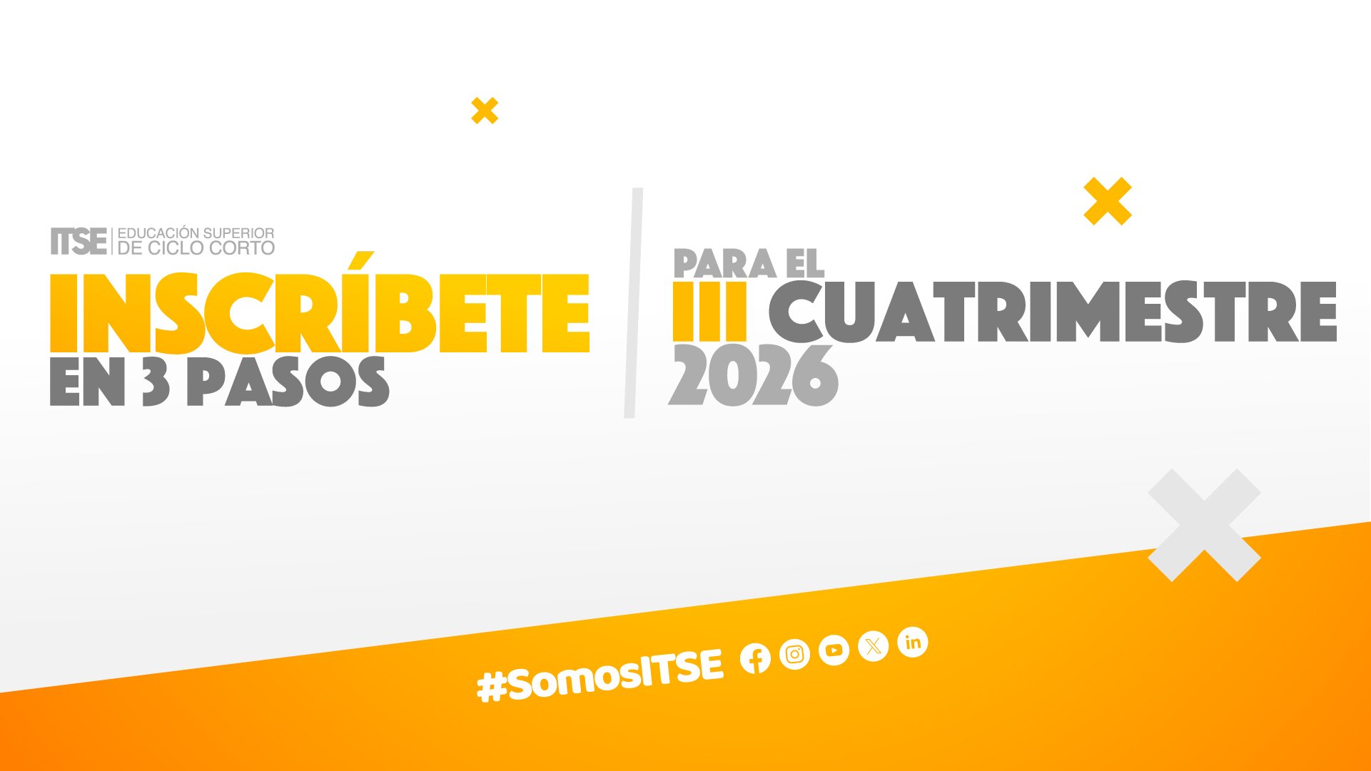 Matricúlate en 3 pasos